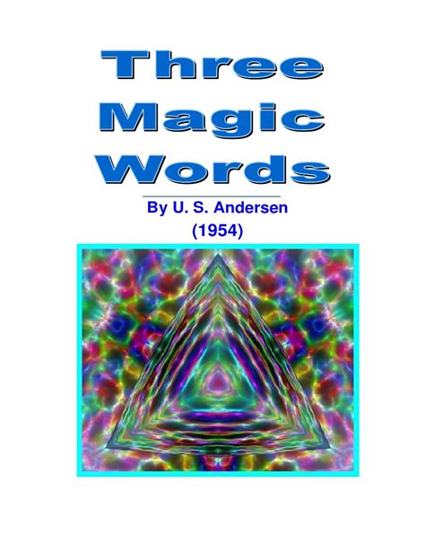 Finding Inspiration in 'The Magic Words' by Andersen